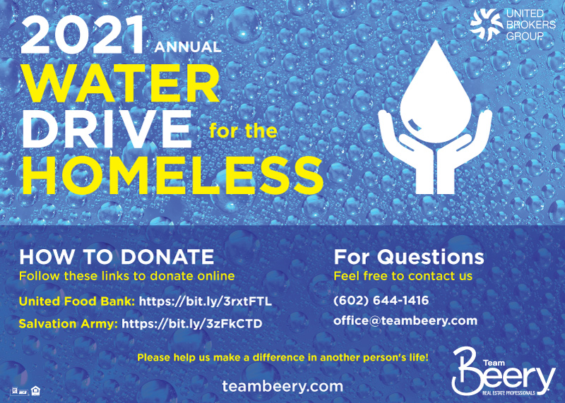 2021 Water Drive for the Homeless