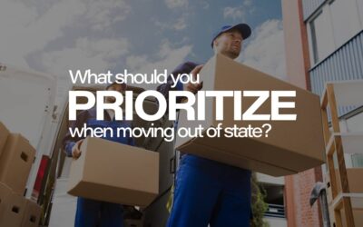 What should you prioritize when moving out of state?