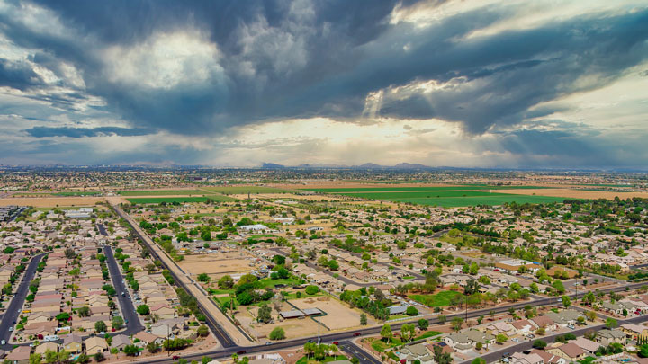 Arial photo of Avondale, Arizona